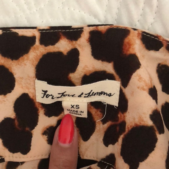 For Love & Lemons Animal Print Skirt - Picture 3 of 8